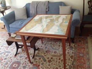 Table made by my dad - chart top by yours truly